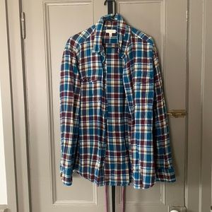 Sonoma mens flannel, XL, red, yellow & blue, good condition